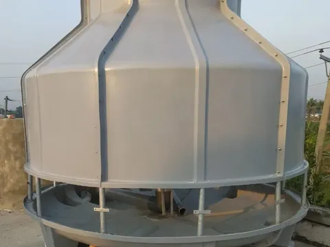 MHM FRP cooling tower installed on site